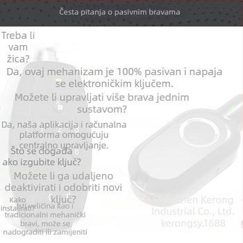 Kerong Kr-m19-cla1 Brava za ladicu od cinkovog legura za arhivske ormariće — moderni minimalistički stil, cilindar za praćenje