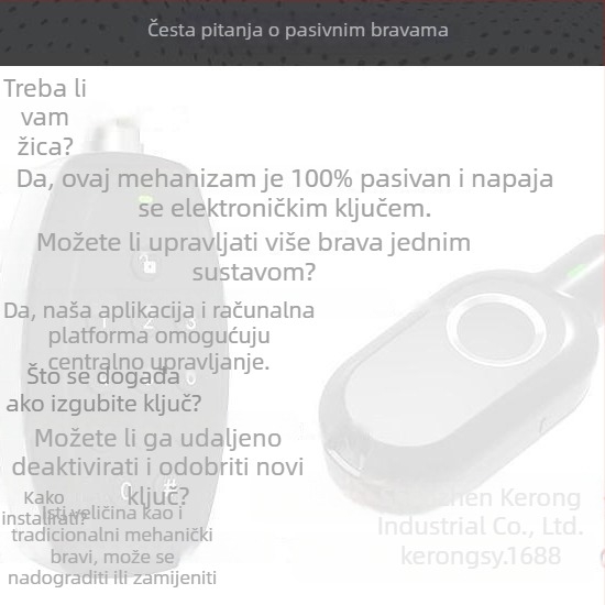 Kerong Kr-m19-cla1 Brava za ladicu od cinkovog legura za arhivske ormariće — moderni minimalistički stil, cilindar za praćenje