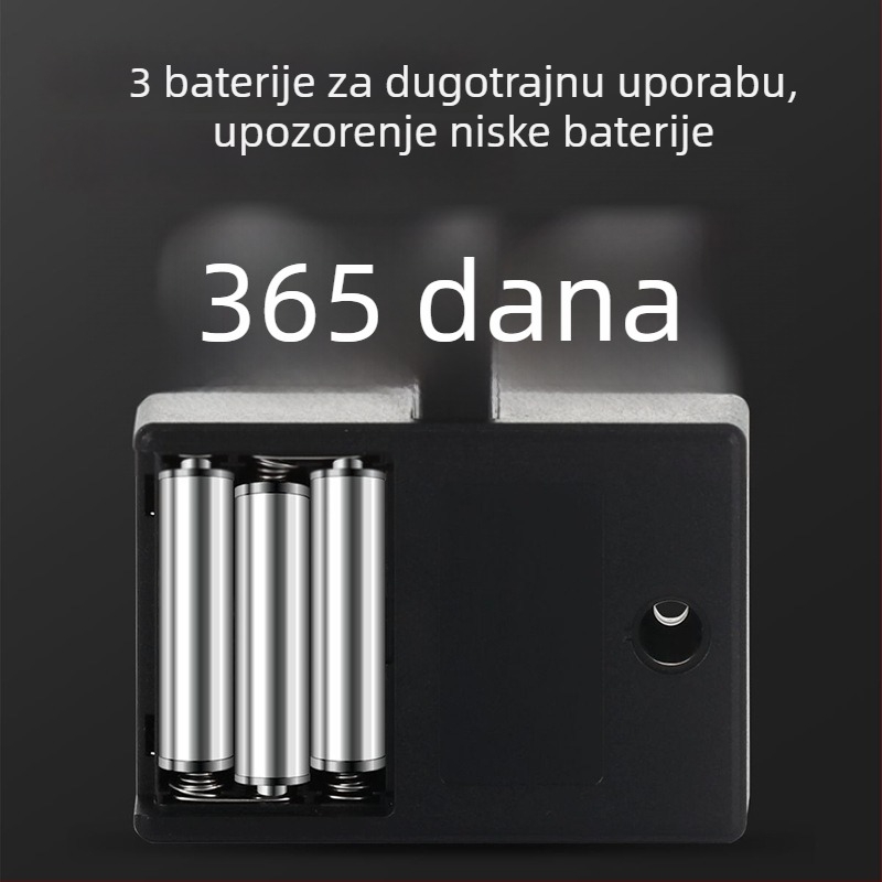 Elektroničko zaključavanje za uredski namještaj – model F155, ABS, brenda Qidots, pogodno za arhivske ormariće, skladišne ormariće i garderobe, moderni minimalistički dizajn