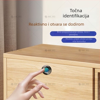 Sincerity ABS Inteligentni elektronički zaključavanje namještaja za ladice — Model JCDS-BMZWLYS-REV.2.0, Kapacitet otisaka prstiju 18