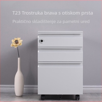 Pametna brava za ladice s trostrukim zaključavanjem, otisak prsta i otključavanje putem Bluetooth APP-a, od nehrđajućeg čelika 304, za uredske ormariće