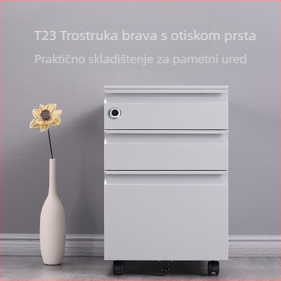 Pametna brava za ladice s trostrukim zaključavanjem, otisak prsta i otključavanje putem Bluetooth APP-a, od nehrđajućeg čelika 304, za uredske ormariće