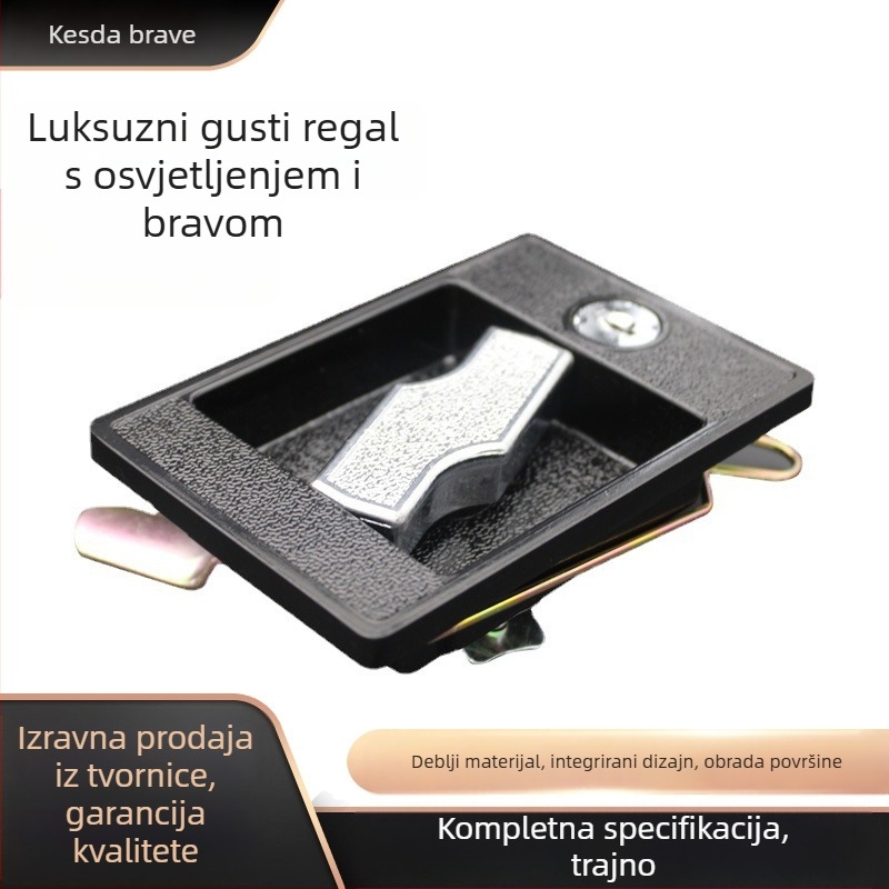 Mortise lock za ormariće, ladice i kutije — Model 220A, Materijal: cinkova legura, Tip: Mortise lock, Stil: moderni jednostavni