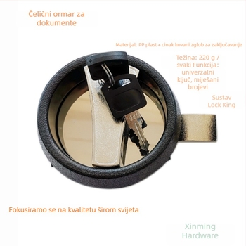 Brava ormarića od plastike i cinkovog legura, model 0763, namjena: ured, stil: moderni minimalistički dizajn.