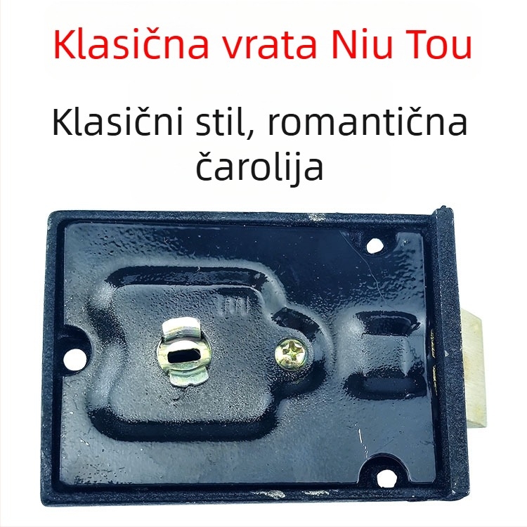 Bullhead branda sigurnosna ključavnica za vrata, za drvena vrata, model 1939-1, materijal bakar i željezo, stil moderni minimalist