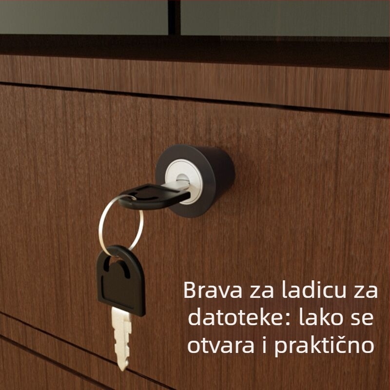 Brava za ladicu s ručkom, cinkova legura, za ladice i ormariće, BUFEISON, moderan minimalistički dizajn