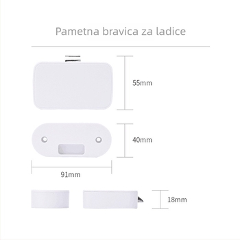 Bluetooth brava za ladice i ormari — ABS plast, Model: Bluetooth drawer cabinet lock, Brand: xys; Namijenjeno za dom i ured, ladice i ormari; Moderan jednostavan stil