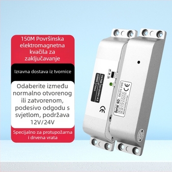 Površinski montirana električna mortise brava za vrata od stakla/drva/metala, kućište od bakreno‑legure, napajanje DC12V/DC24V, kašnjenje 0/3/6 s, Deyang Enpu