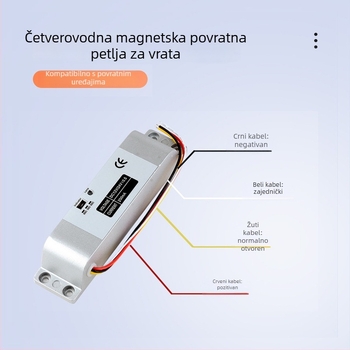 Površinski montirana električna mortise brava za vrata od stakla/drva/metala, kućište od bakreno‑legure, napajanje DC12V/DC24V, kašnjenje 0/3/6 s, Deyang Enpu