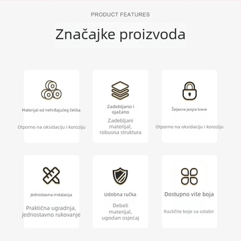 Potpuni komplet tihog mehaničkog zaključavanja unutarnjih vrata – za spavaću sobu i kupaonicu