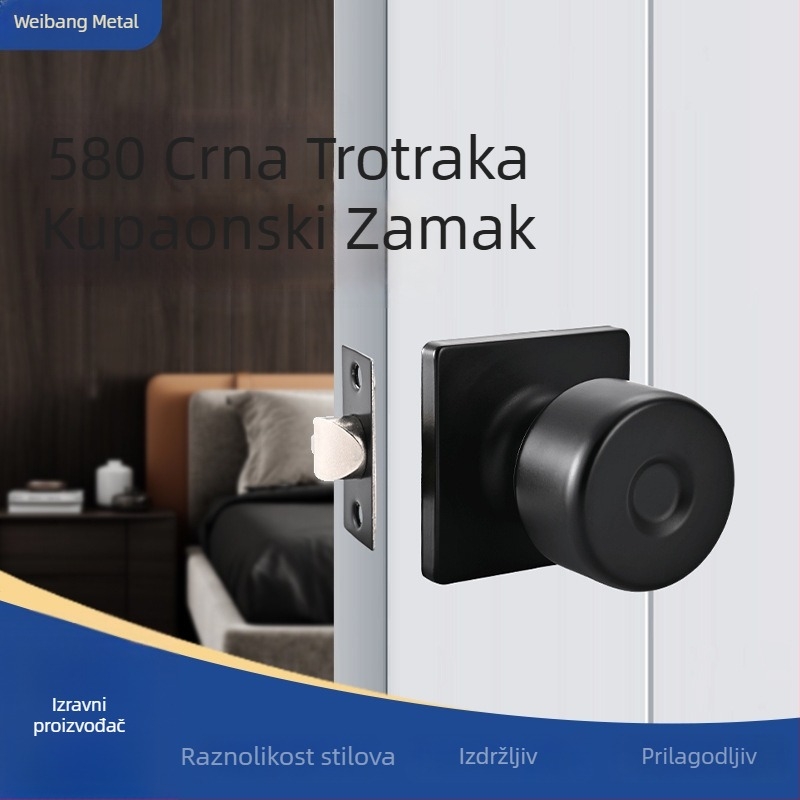 Potpuni komplet tihog mehaničkog zaključavanja unutarnjih vrata – za spavaću sobu i kupaonicu