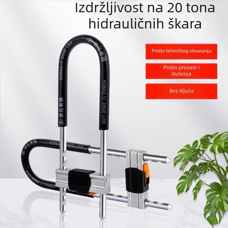 Brava za staklena vrata, dvostruko otvaranje u obliku U, model 638, materijal zlitina čelika, marka Satellite, namjena: staklena vrata, motocikli, trgovine, uredi