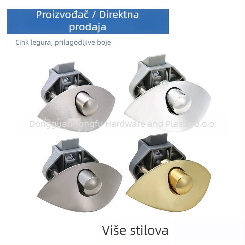 Polumjesečna gumb brava za vrata i ladice RV namještaja – cink legura, moderni minimalistički stil