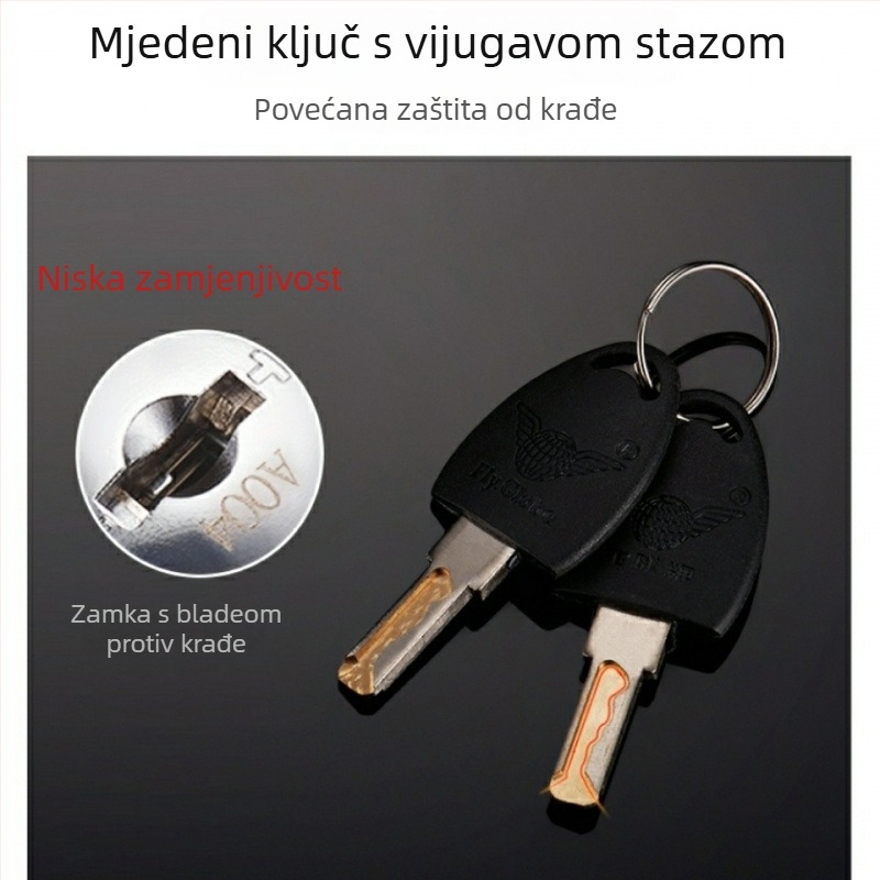 Brava za ladice i ormariće s cilindrom protiv krađe, model FQ-A04, namijenjena namještaju