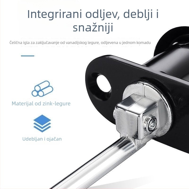 Uredska bočna ladica zaključavanje s trostrukim cilindrom, glava cilindra, legura cinka, model 1, pogodno za arhivske ormariće, novi kineski stil.