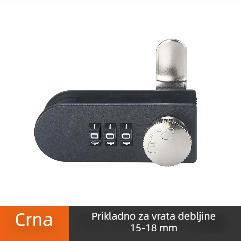 Katanac za ladicu s digitalnim kodom, cinkova legura, model JFL138, pogodan za ladice, mogućnost privatne marke