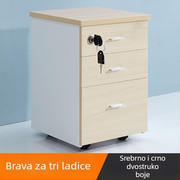 Brava za uredski ormar od aluminijske legure, s tri ladice, model 1, Mingge marka, novi kineski stil