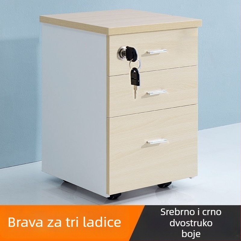 Brava za uredski ormar od aluminijske legure, s tri ladice, model 1, Mingge marka, novi kineski stil