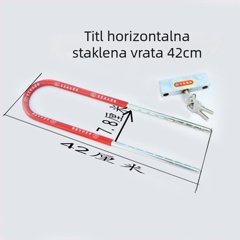 U-brava s dvostrukim otvaranjem za staklena vrata, konstrukcija od željeza i čelika, svijetli luksuzni stil