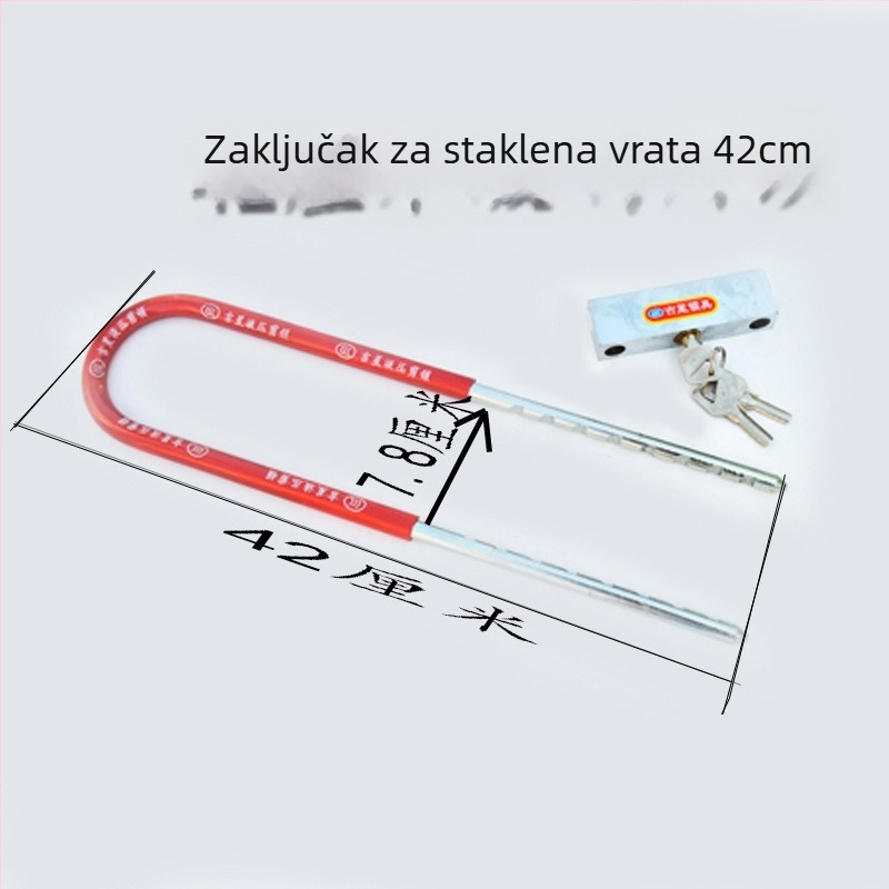 U-brava s dvostrukim otvaranjem za staklena vrata, konstrukcija od željeza i čelika, svijetli luksuzni stil