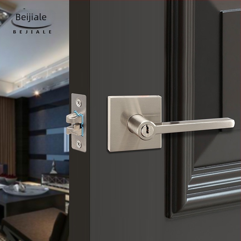 Beijiale BJL-2224 Kvaka od cinkove legure za vrata – za spavaću sobu, hodnik i kupaonicu – moderni minimalistički stil