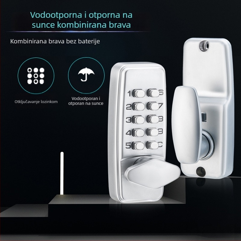 Jin Shiyu mini mehanički brava za kombinaciju, cinkova legura, model 380, vodootporna