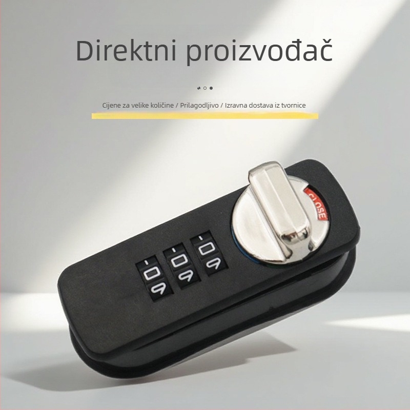 Šifra ormarića s gumbom za zaključavanje, uredski stol s tri ladice, ormarić za cipele, poštanski pretinac, mehanički cam zaključavač