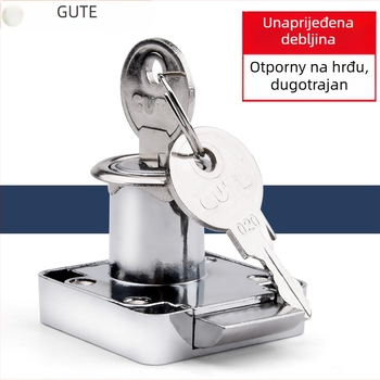 Gut brava za ladice – cinkova legura, model A138, za ladice od masivnog drveta, moderan minimalistički stil