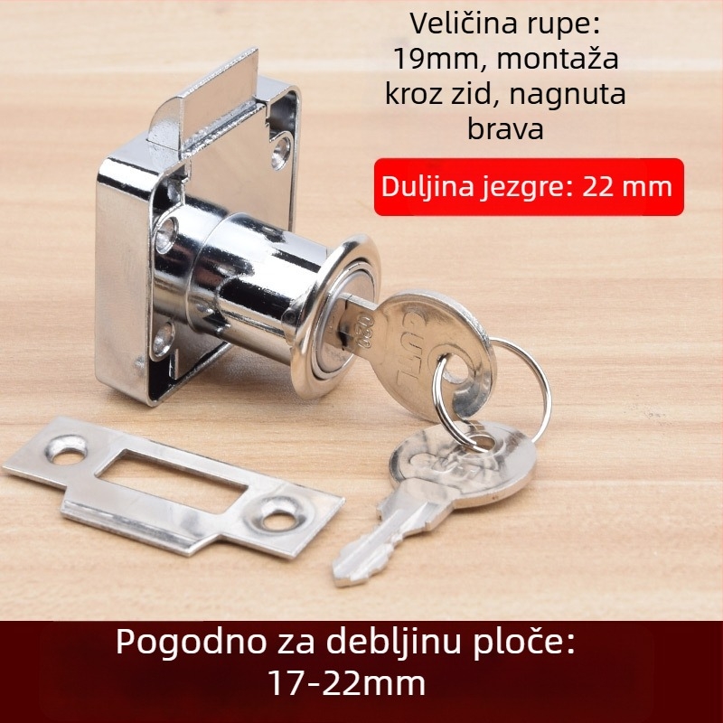 Gut brava za ladice – cinkova legura, model A138, za ladice od masivnog drveta, moderan minimalistički stil
