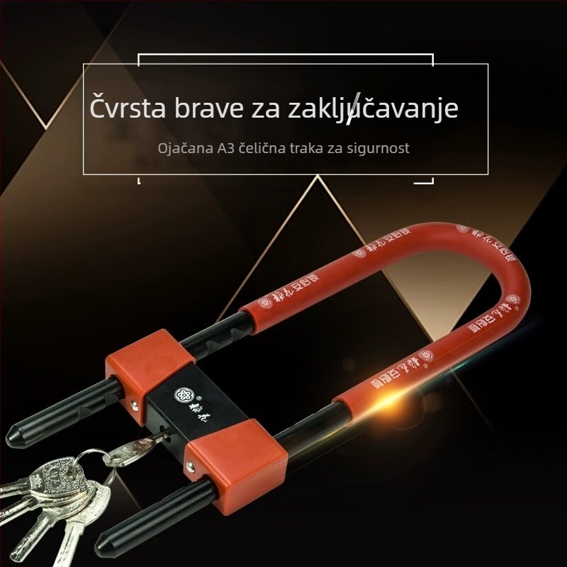 U-oblik brave od čelika MH800-806/808 za staklena vrata, uredska vrata, kućna vrata, klizna vrata i motocikle — moderan minimalistički dizajn