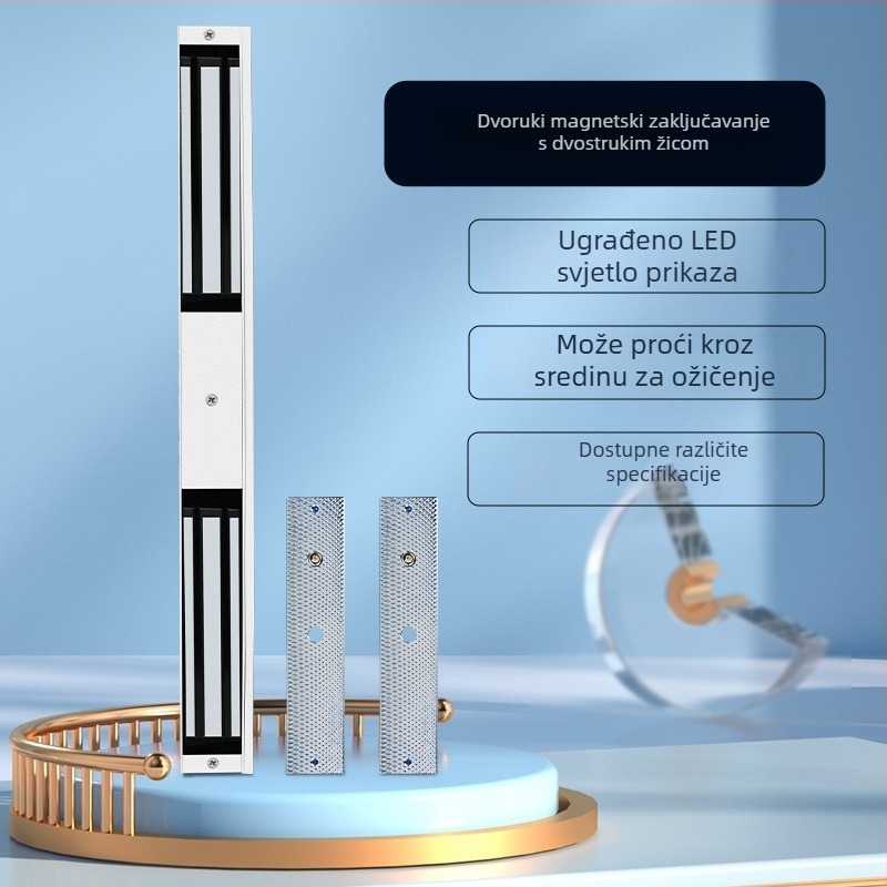 Magnetski mehanizam za dvokrilna vrata za ured/trgovina, metal, DC12V, prilagodljiva obrada, brend Deyang Enpu