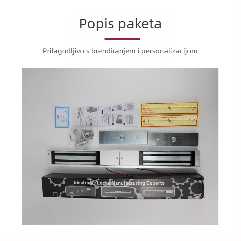 Magnetski mehanizam za dvokrilna vrata za ured/trgovina, metal, DC12V, prilagodljiva obrada, brend Deyang Enpu