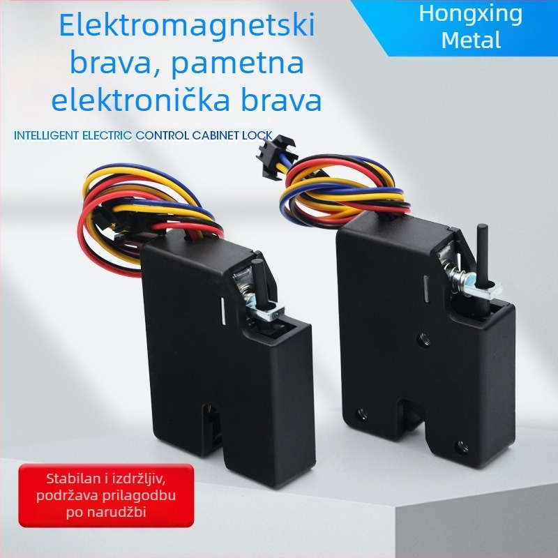 Elektronička brava za ormariće i automatske uređaje, Hongxing 2105A/2105B, tijelo od cinkove legure, 5–24 V, trajanje baterije 12000 ciklusa