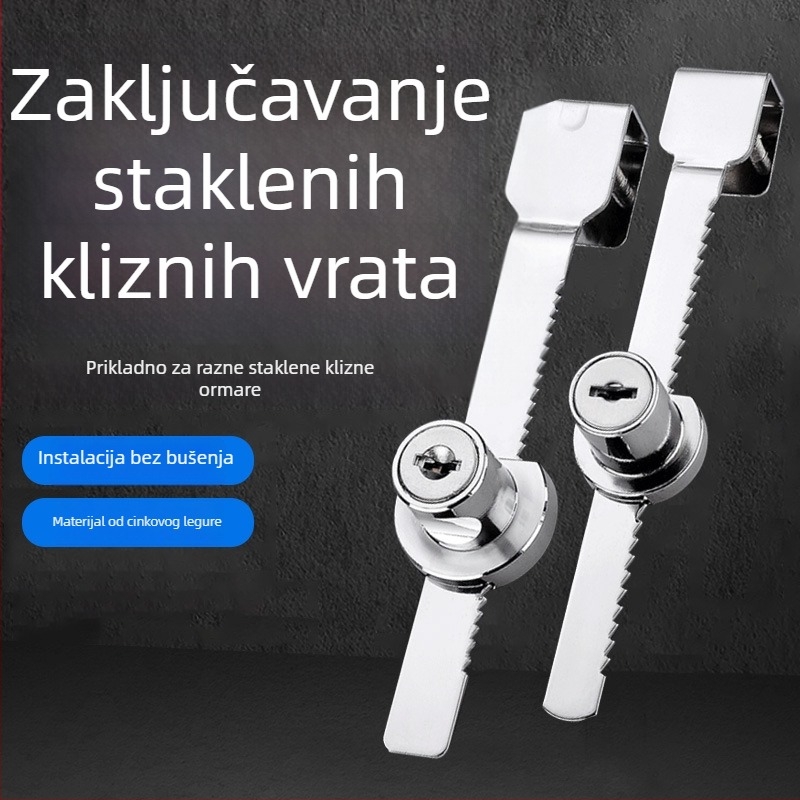 Gu Rui brava od cinkovog legura za staklenu vitrinu – model 318-328, moderno jednostavan dizajn
