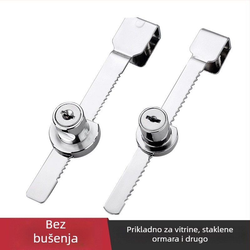 Gu Rui brava od cinkovog legura za staklenu vitrinu – model 318-328, moderno jednostavan dizajn