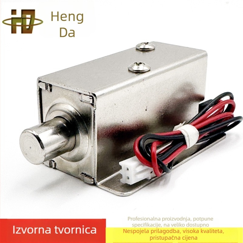 Elektromagnetski zasun 5442-0.83 cilindrični, 12V DC, 0.83A, kućište od željeza, za vrata ormarića