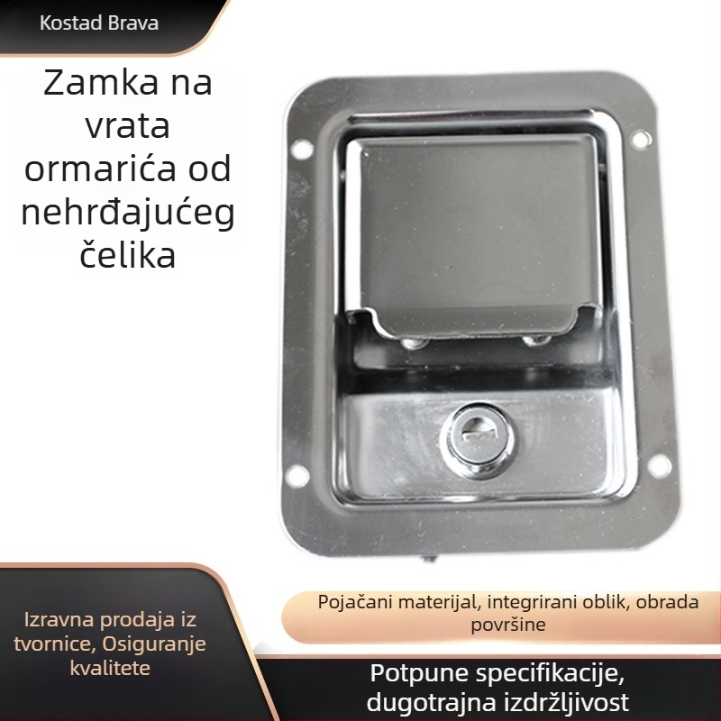 Panelna brava MS858-2D, cinkovo legura, za šasijski ormar; kompatibilno s vratima kupaonice, kuhinje, staklenim vratima, aluminijskim vratima i balkonskim vratima.