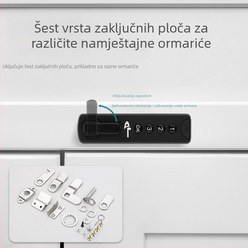 Pametna brava ladice s digitalnom lozinkom za namještaj