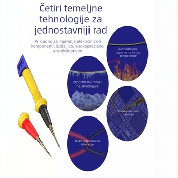 Univerzalni testni vod za multimetar Rp15 s zamjenjivom ultra-tankan sondom, mek silikon, za popravke