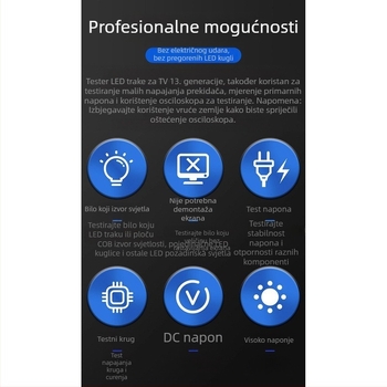 Tester LED trake pozadinskog osvjetljenja za LCD televizor; tester LED dioda; alat za popravak pozadinskog osvjetljenja bez rastavljanja zaslona