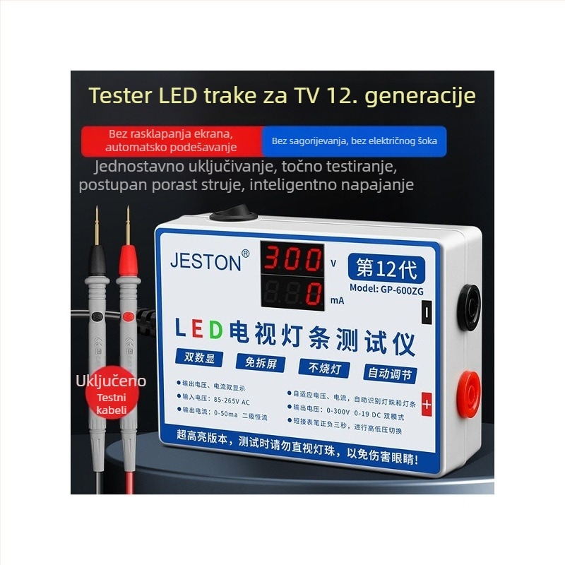 Tester LED trake pozadinskog osvjetljenja za LCD televizor; tester LED dioda; alat za popravak pozadinskog osvjetljenja bez rastavljanja zaslona