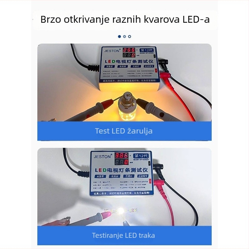 Tester LED trake pozadinskog osvjetljenja za LCD televizor; tester LED dioda; alat za popravak pozadinskog osvjetljenja bez rastavljanja zaslona