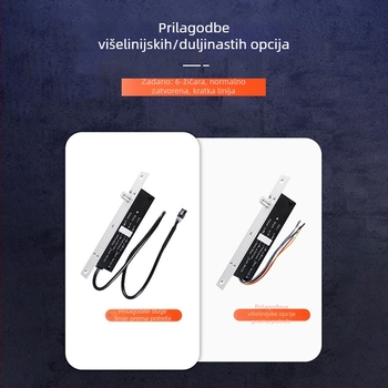 Električna vrezna brava za kabinet za automatiziranu prodaju — metalna, 1# uska verzija brave, marke Deyang Enpu, pogodna za staklena vrata, protupožna vrata i željezna vrata, moderni minimalistički stil