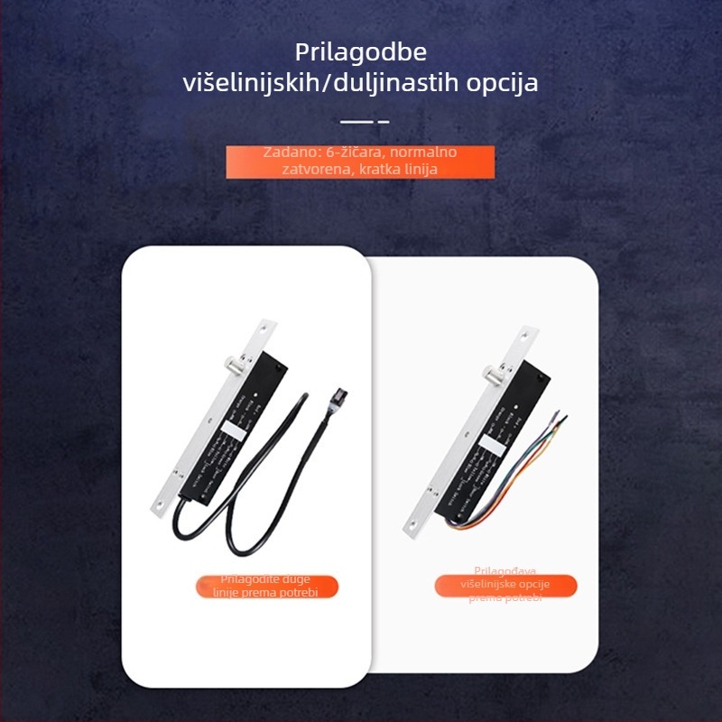 Električna vrezna brava za kabinet za automatiziranu prodaju — metalna, 1# uska verzija brave, marke Deyang Enpu, pogodna za staklena vrata, protupožna vrata i željezna vrata, moderni minimalistički stil