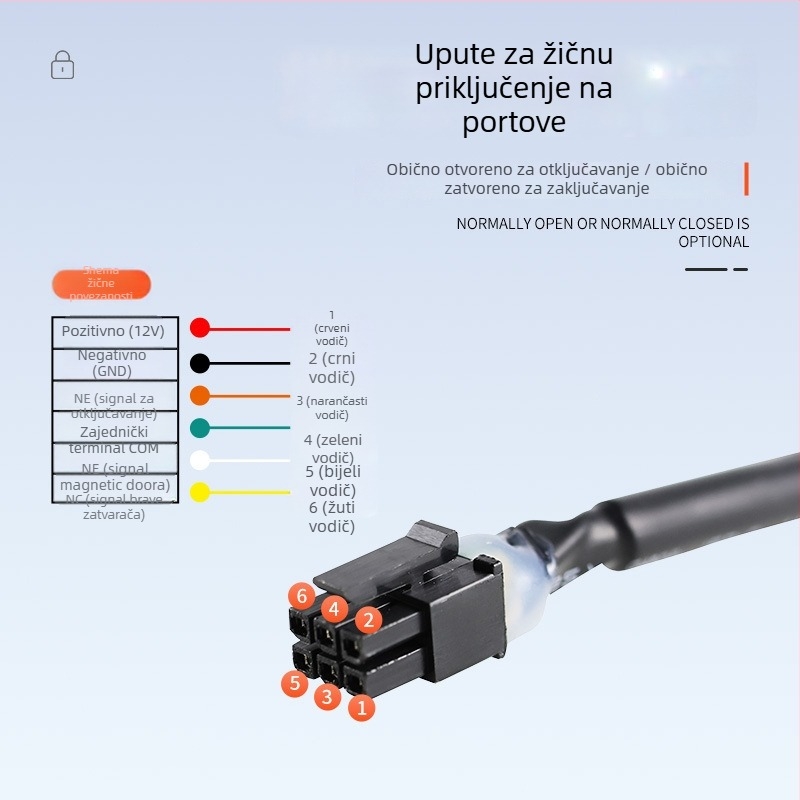 Električna vrezna brava za kabinet za automatiziranu prodaju — metalna, 1# uska verzija brave, marke Deyang Enpu, pogodna za staklena vrata, protupožna vrata i željezna vrata, moderni minimalistički stil