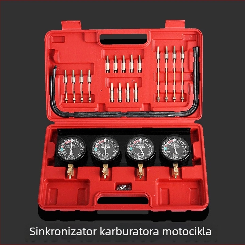 Četverocilindrični motor balans mjerač za motocikl – sinhronizirani balans, ispit tlaka, univerzalni alat za inspekciju, bakar i 45# čelik