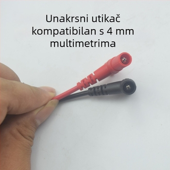 Zhentai Zhijian 223 Testni kabel za multimetar s 10 mm krokodil klipsom, PVC, 20A