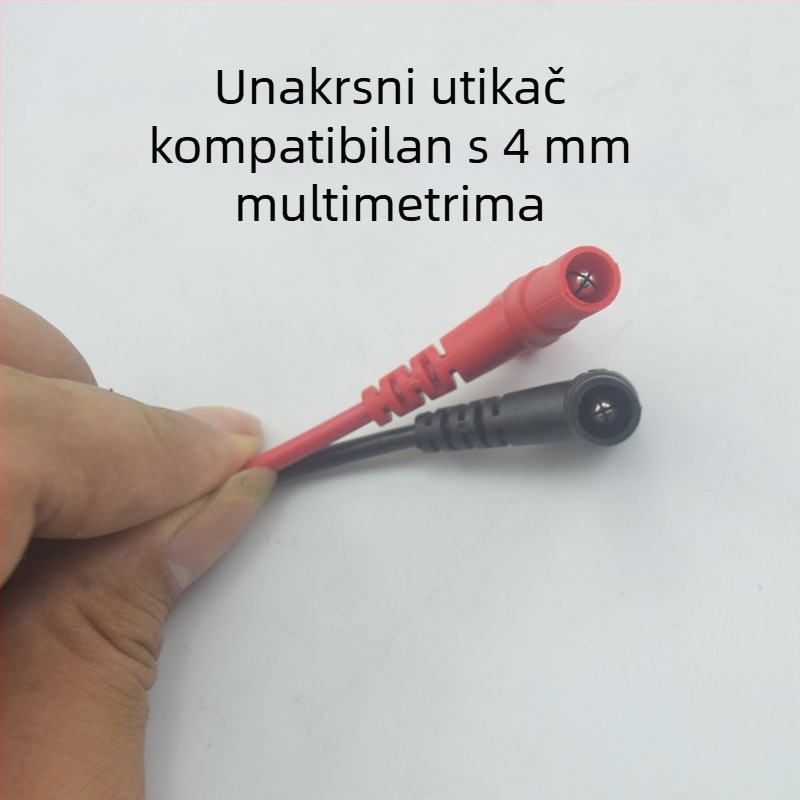 Zhentai Zhijian 223 Testni kabel za multimetar s 10 mm krokodil klipsom, PVC, 20A