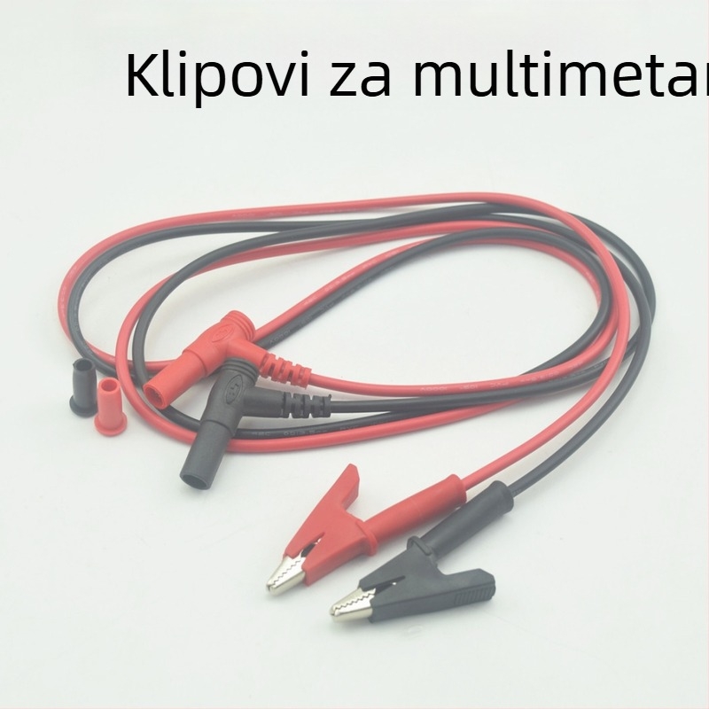 Zhentai Zhijian 223 Testni kabel za multimetar s 10 mm krokodil klipsom, PVC, 20A