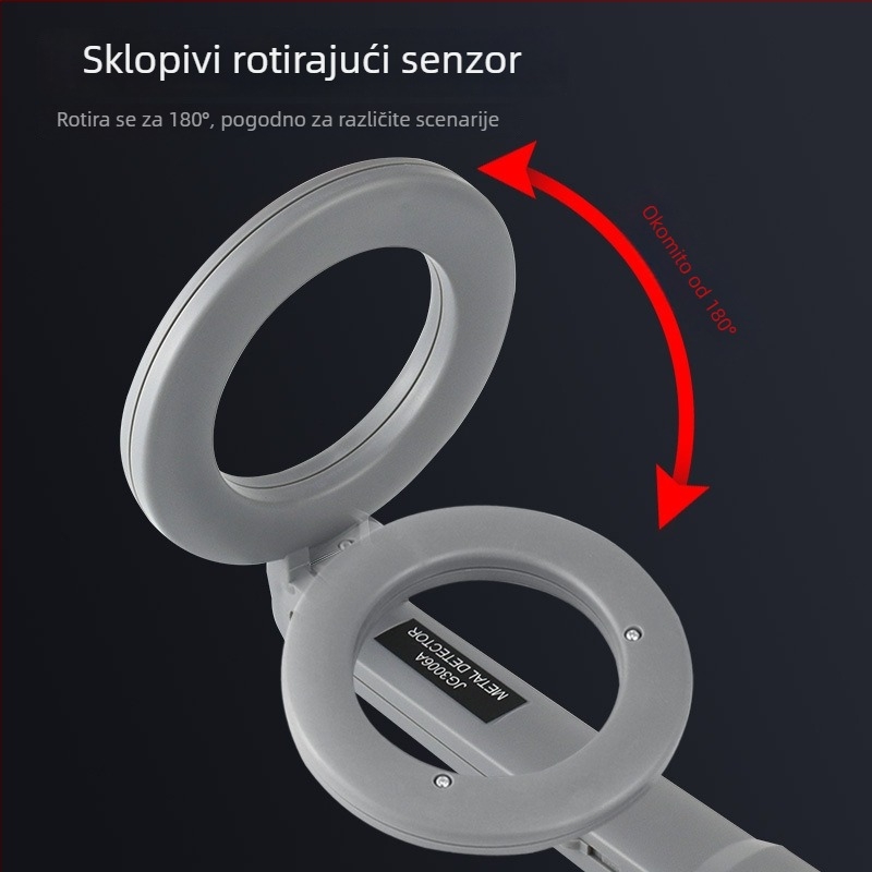 Ručni detektor metala visoke osjetljivosti za sigurnosno skeniranje - Prijenosni skener, Model 202310300945, Težina 289 kg, Nije uvezeno, Bez prilagodbi